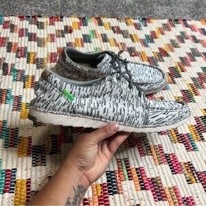 TWISTED X MEN'S ZERO-X WHITE & GREY LACE UP MOC TOE CASUAL SHOE